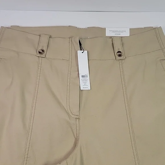 CHICO'S NWT CANVAS WIDE LEG PANTS SZ 2 / 12 - Picture 5 of 14